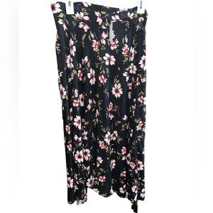 NWT Anthropologie Velvet brand floral‎ tropical maxi skirt